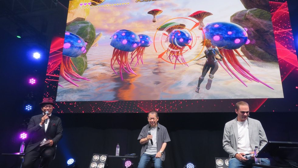 敵をロックオンしたところ。ロックオン後に…:日経クロストレンド