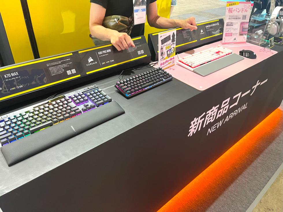 コルセアはゲーミングデバイスや配信用デバイスを多数展示【TGS2023