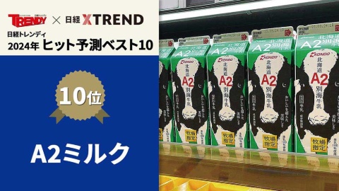 2024年ヒット予測10位は「A2ミルク」
