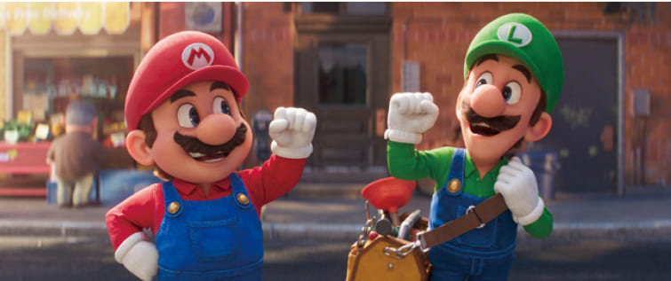 興行収入140億円に到達。(c)2023 Nintendo and Universal Studios. All Rights Reserved