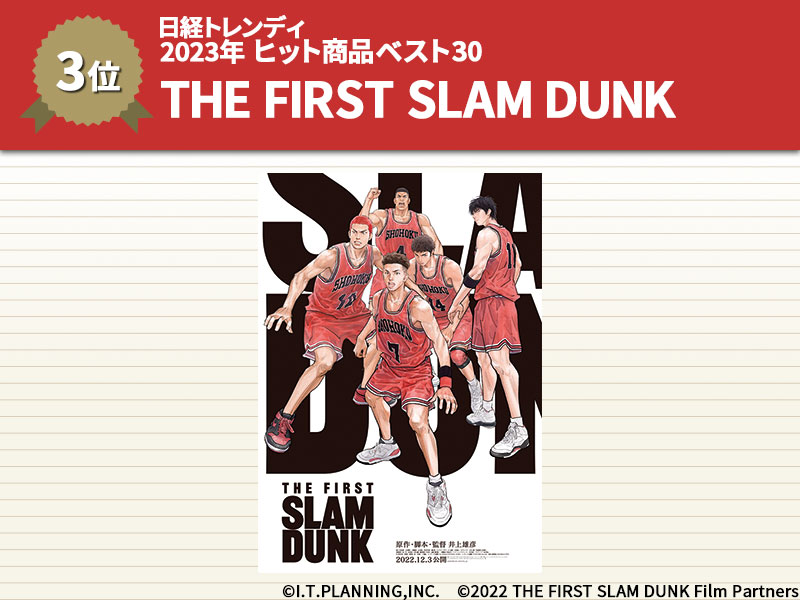 映画版スラムダンク、試合に熱狂　「23年版」ヒット商品ベスト30