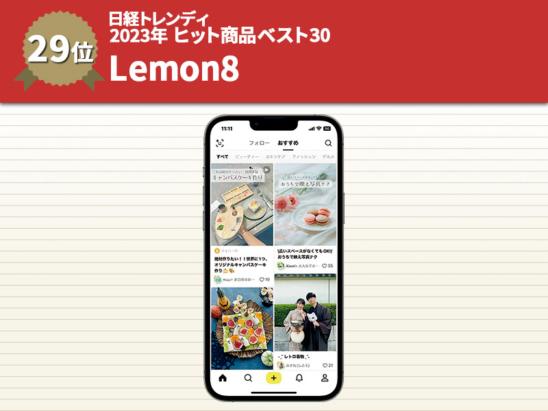 タイパ志向が追い風に　TikTok運営元のSNS「Lemon8」が1600万超DL