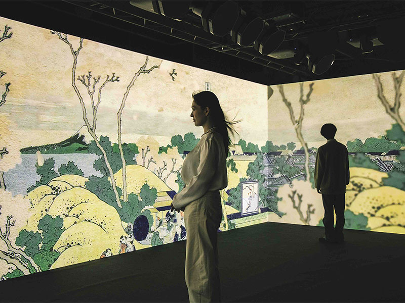 北斎の「ANOTHER STORY」に没入　音や風、振動もデザイン