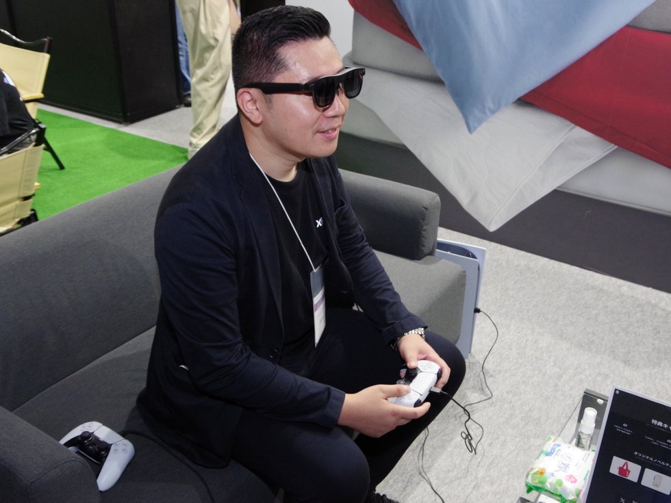 XREALはARグラス+リラックス環境でゲーム体験!5G新製品も展示 XREALはARグラス+リラックス環境でゲーム体験!5G新製品も展示