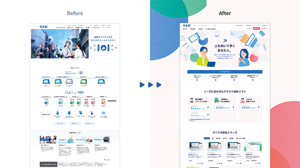 会計ソフトの弥生 WebのPV倍増、ブランディングでUI／UX改善：日経