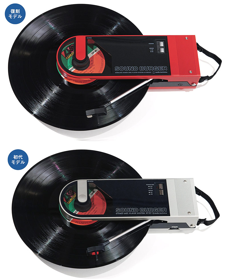 片手で運べるレコードプレーヤー 40年前と同じデザインで即完売：日経