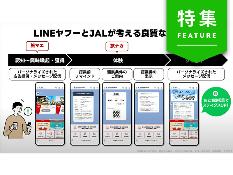 JALがLINEでCX大改革　旅行の全工程で接点強化、「友だち」数が5倍
