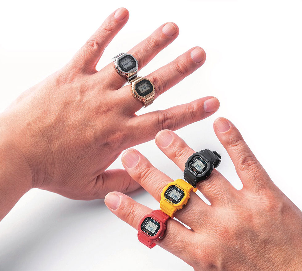 CASIO Gショック リングウォッチ ナノ　レッド　新品未使用　カシオ CASIO G-SHOCK リングウォッチ NANO DWN5600-4JRレッドDWN5600-9JR