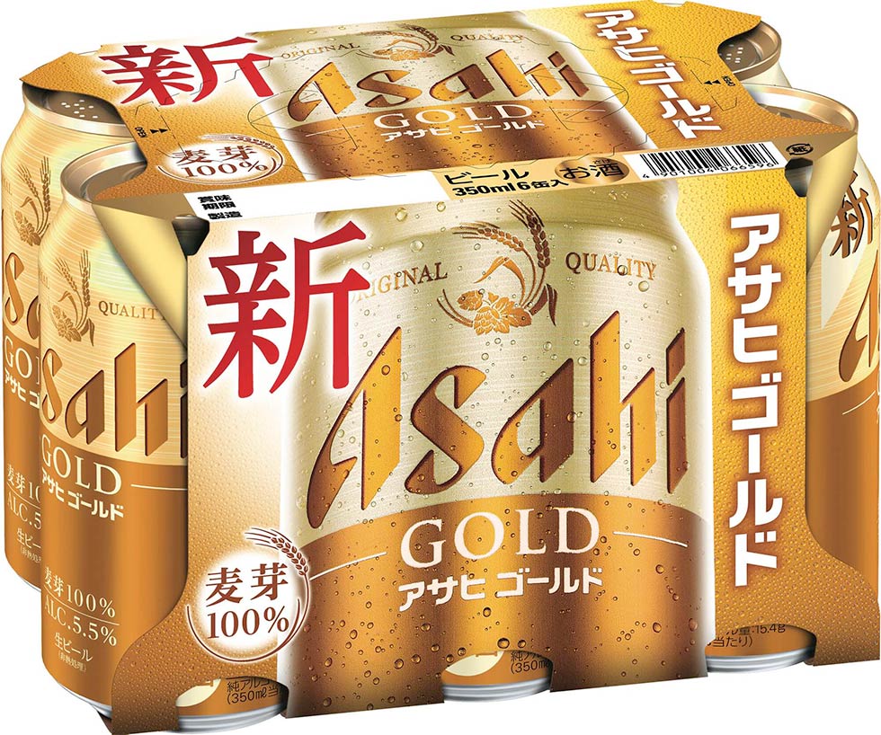 スーパードライと対比 アサヒ「ゴールド」の日常に入り込むパッケージ