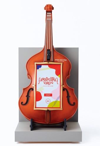 「姿勢推定」の技術で音を出す「アンドケストラ バイオリン」