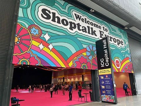 英ロンドンで開催された「SHOPTALK EUROPE」会場入り口