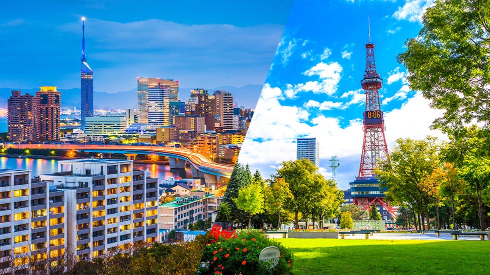 福岡県と北海道、どっちが魅力的？（写真／Shutterstock）