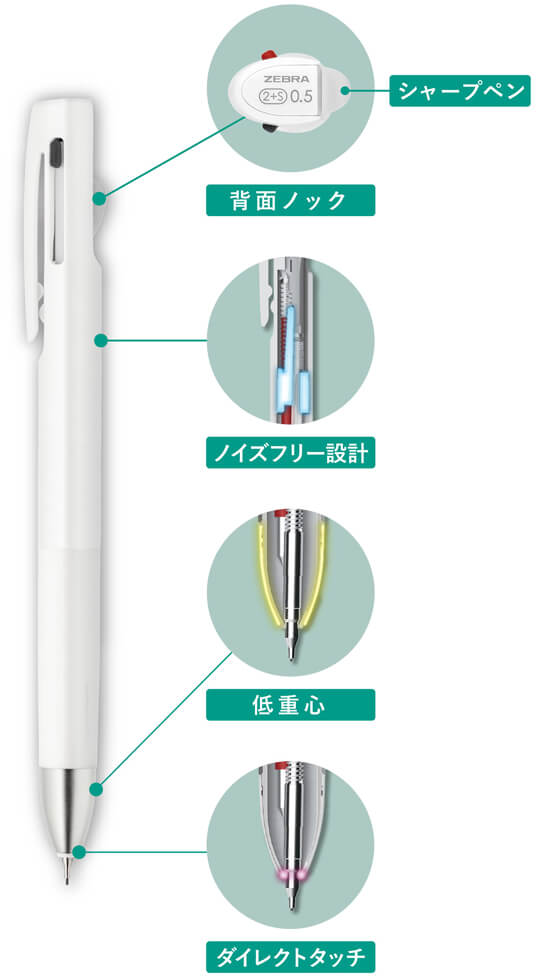 ゼブラ「ブレン」新作はブレない多機能ペン シャーボ魂受け継ぐ：日経
