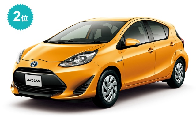 7月まではトヨタ「アクア」(下)が4カ月連続でトップだったが、8月は日産「ノート」(上)が5カ月ぶりに首位に