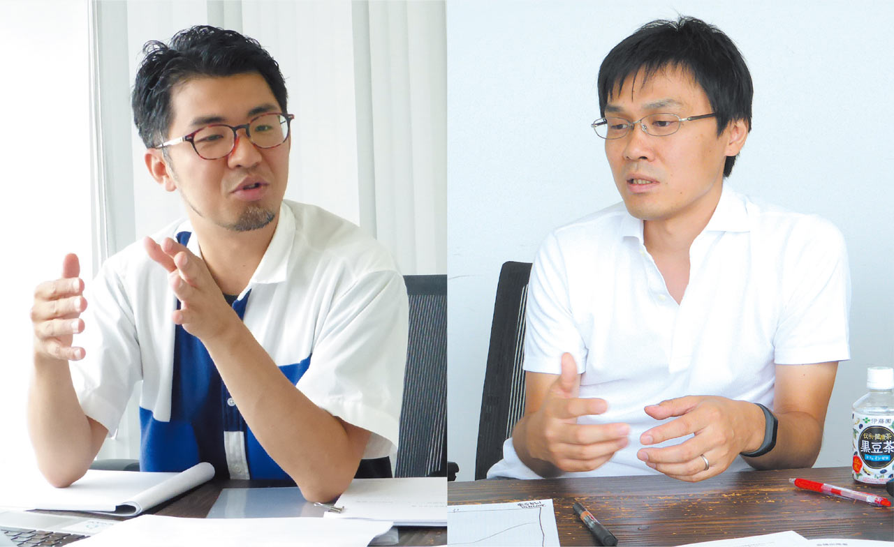左：佐宗邦威●BIOTOPE代表　右：小林乙哉●東京急行電鉄 都市創造本部 戦略事業部 事業統括部 企画課 課長補佐