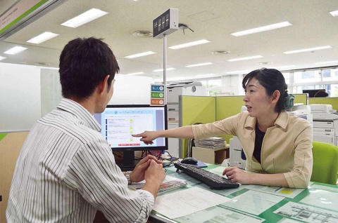 船橋市役所戸籍住民課の窓口