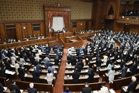参院本会議 改正個人情報保護法を2020年6月5日に可決 (写真/共同通信)