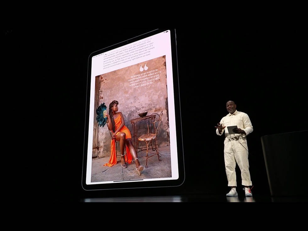 iPad ProやiPhone最新モデルの大画面を生かした、動画とテキストを交えたダイナミックな表現もApple News+の特徴
