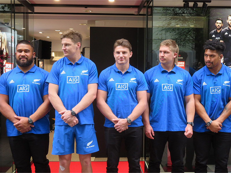 オールブラックス登場に沸いた、チューダー銀座店のオープニング