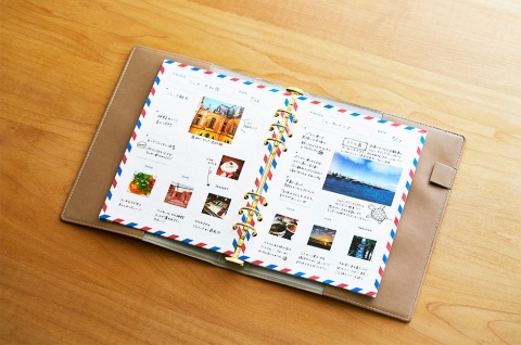 おしゃれなトラベルノートも作れる