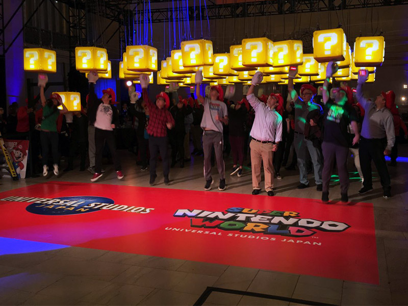USJが海外プロモーション　NYで1000人マリオ体験の狙い