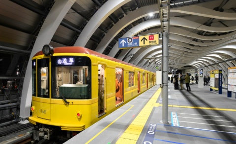 20年1月に開業した銀座線渋谷駅の新駅舎