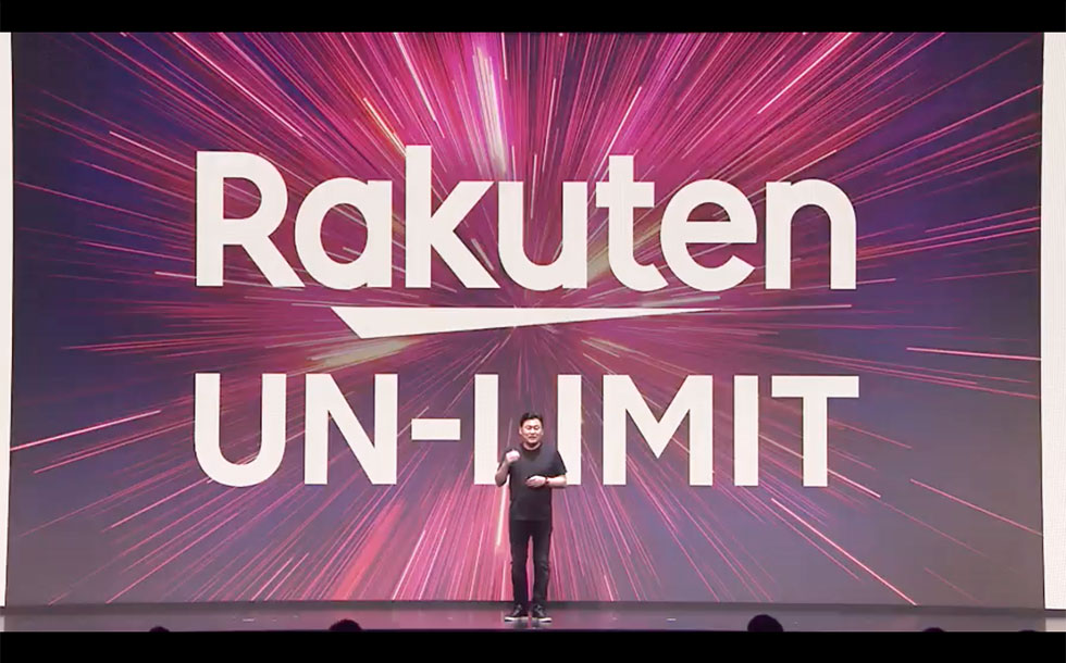 楽天モバイルは、4月8日に料金プラン「Rakuten UN-LIMIT」を打ち出し、携帯電話事業に本格参入した。写真は2020年3月3日に実施したオンライン発表会の様子