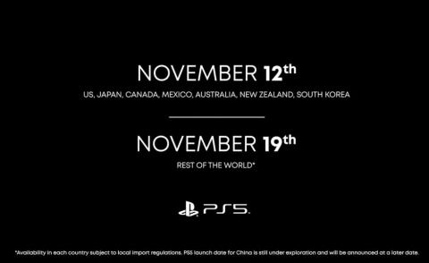 PS4は日本での発売が米国や欧州などより遅れたが、PS5では米国などと並んで世界最速での発売となる(出所/SIEの映像イベント)