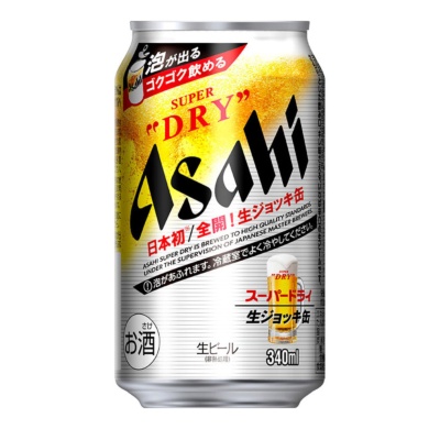 「アサヒスーパードライ 生ジョッキ缶」（340ミリリットル、オープン価格）。21年4月20日から全国発売。コンビニエンスストアでは4月6日から先行発売