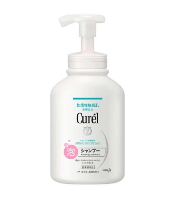 「キュレル 泡シャンプー」(本体は480ml、つめかえ用は380ml)