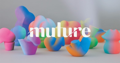 「Muture」のイメージビジュアル。社名のMutureは、mutualism（相利共生）とfuture（未来）をかけあわせた造語。すべての個性を尊重し、ありたい姿でいられる相利共生の未来を創る意志を込めている