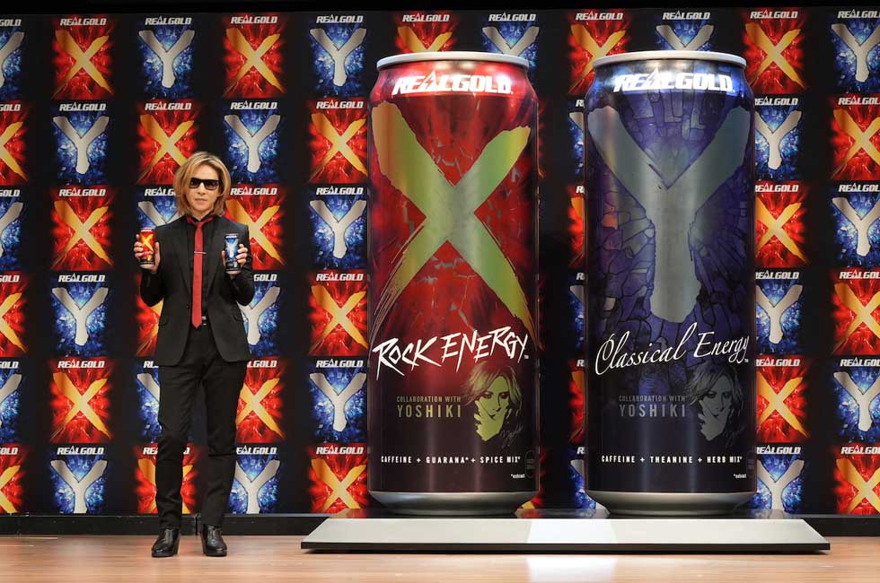 Yoshiki จับมือ Coca-Cola Japan ออกผลิตภัณฑ์เครื่องดื่มชูกำลัง ‘Real Gold X/Y’