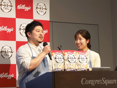 人気料理家「ぐっち夫婦」（TatsuyaさんとSHINOさん）が出演するYouTube動画もケロッグ公式YouTubeにて公開。Tatsuyaさんはオートミールごはんレシピを活用したダイエットもするという