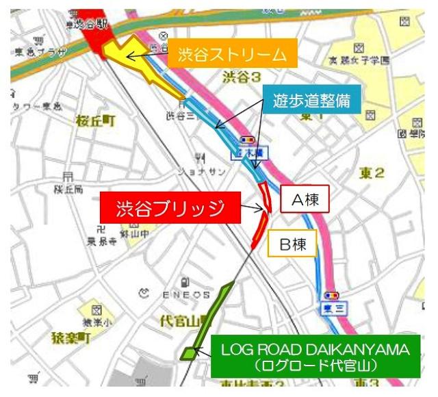 渋谷ブリッジ位置図 渋谷駅と代官山駅 恵 日経クロストレンド 渋谷ブリッジ位置図 渋谷駅と代官山駅 恵 日経クロストレンド