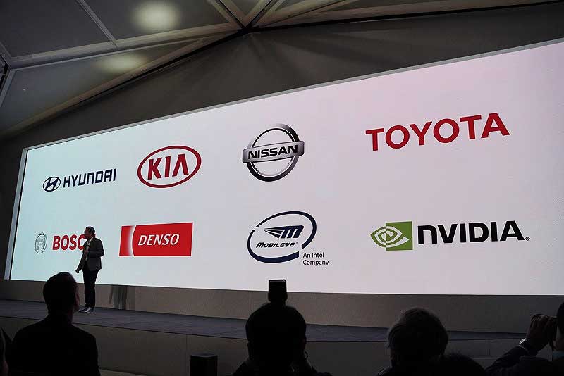 ソニーが車載用イメージセンサーを供給して、ともに自動運転車を開発するパートナーが紹介された
