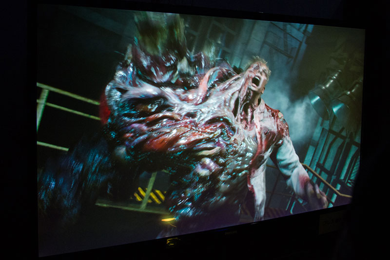 『バイオ2』を代表するキャラクターGが登場。これを倒さないといけないらしい