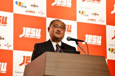 Ｇｚブレイン社長を務める浜村弘一氏も、JeSUの理事の1人として登壇。JeSUのプロライセンスの内容などを具体的に説明した