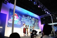 ステージイベントでは、ゲーム内キャラクターの声を担当した声優さんが続々登場