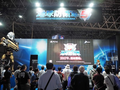 ゲーム大会やスペシャルLIVEが行われるディースリー・パブリッシャーのステージ