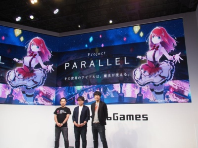 新たに発表された『Project PARALLEL(仮)』。KADOKAWAとの協業タイトルで、魔法とアイドルをテーマにしたゲームとなるようだ