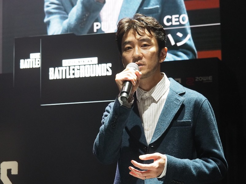 まずはPUBG Corp.のCEO、キム・チャンハン氏が「PUBG」の現状などをスピーチ