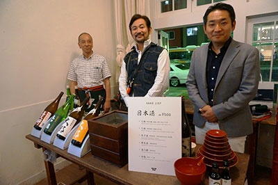 栃木県にある菊の里酒造の「大那」ほか、100MILEから厳選した日本酒が販売された