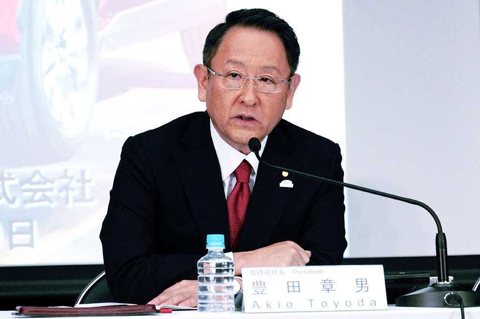 トヨタの豊田章男社長（2018年3月期 決算説明会より）